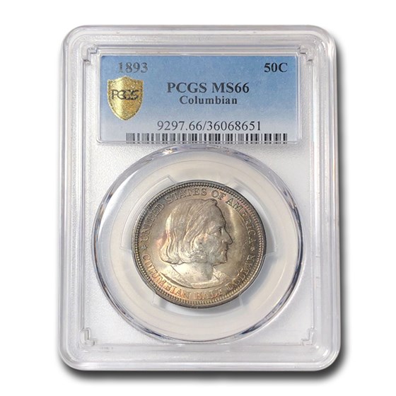 1893 Columbian Expo Half Dollar Expo MS-66 PCGS 1893 Columbian Expo Half Dollar Expo MS-66 PCGS